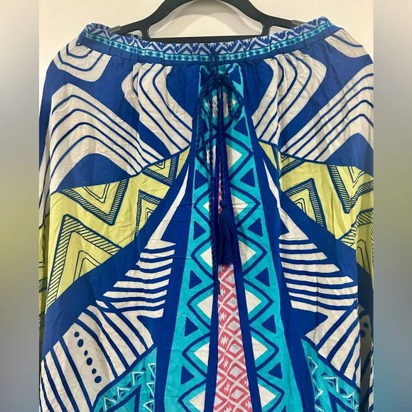 Flying Tomato Blue Multicolor  Maxi Skirt size Small - Picture 5 of 5